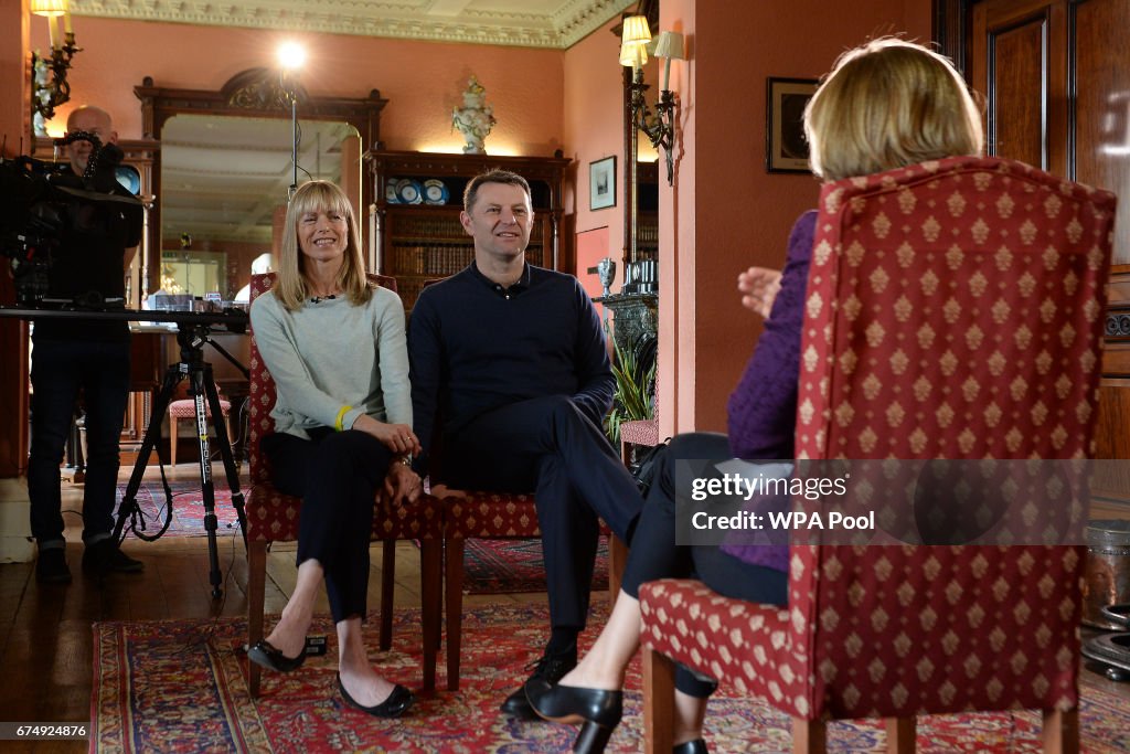 Kate And Gerry McCann Give An Interview To The BBC To Mark 10 Year Anniversary of Disappearance Of Their Daughter Madeleine McCann