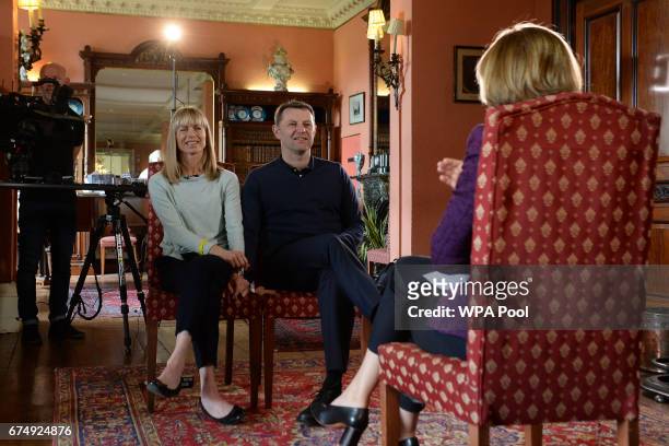 Kate and Gerry McCann, whose daughter Madeleine disappeared from a holiday flat in Portugal ten years ago, are seen during an interview with the...