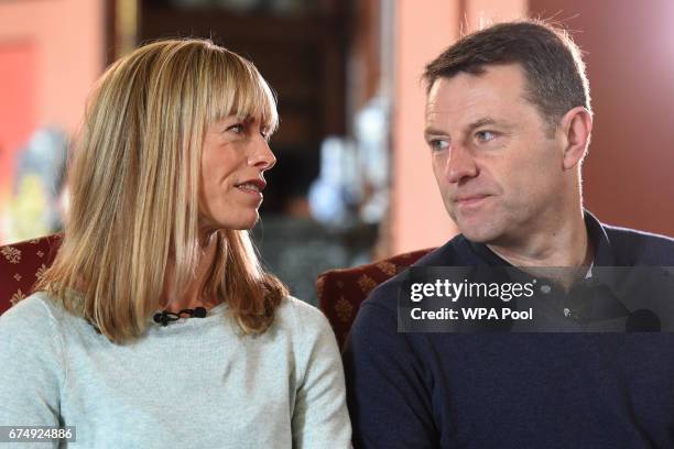 Kate and Gerry McCann, whose daughter Madeleine disappeared from a holiday flat in Portugal ten years ago, are seen during an interview with the...