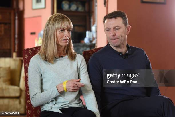 Kate and Gerry McCann, whose daughter Madeleine disappeared from a holiday flat in Portugal ten years ago, are seen during an interview with the...