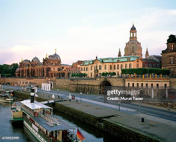 dresden skyline - dresden frauenkirche stock pictures, royalty-free photos & images