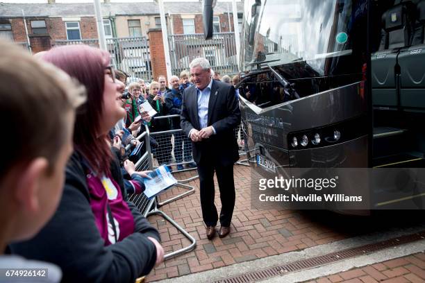 Steve Bruce manger of Aston Villa before the Sky Bet Championship match between Blackburn Rovers and Aston Villa at the Ewood Park on April 29, 2017...