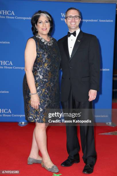 Tammy Haddad and guest attend the 2017 White House Correspondents' Association Dinner at Washington Hilton on April 29, 2017 in Washington, DC.