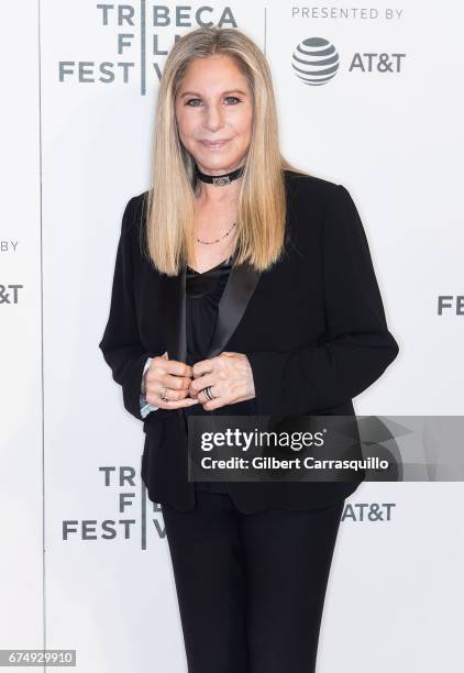 Singer-songwriter Barbra Streisand attends Tribeca Talks: Storytellers: Barbra Streisand With Robert Rodriguez during 2017 Tribeca Film Festival at...