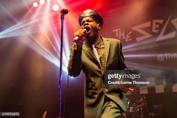 Arthur "Gaps" Hendrickson of The Selecter performs at O2 Shepherd's Bush Empire on April 29, 2017 in London, England.