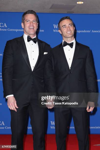 Journalist Thomas Roberts and Patrick Abner attend the 2017 White House Correspondents' Association Dinner at Washington Hilton on April 29, 2017 in...