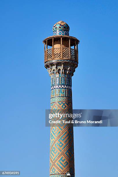iran, isfahan, friday mosque - masjid jami isfahan iran stockfoto's en -beelden