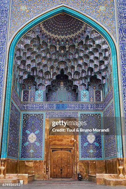 iran, isfahan, imam square - masjid jami isfahan iran stockfoto's en -beelden