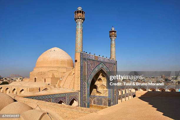 iran, isfahan, friday mosque - masjid jami isfahan iran stockfoto's en -beelden