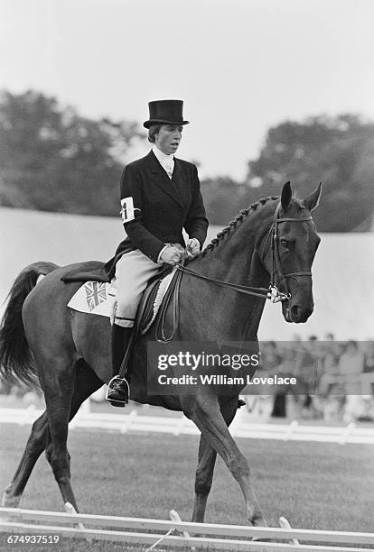 Princess Anne wins the European Eventing Championships on Doublet at Burghley, Lincolnshire, UK, September 1971.