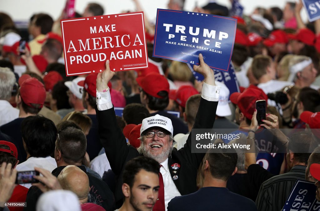 President Trump Marks 100 Days In Office With Rally In Pennsylvania