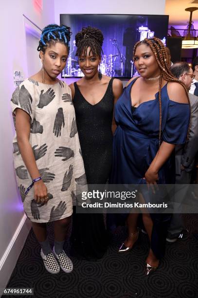 Jessica Williams, Franchesca Ramsey, and Lizzo attend Full Frontal With Samantha Bee's Not The White House Correspondents' Dinner After Party at the...