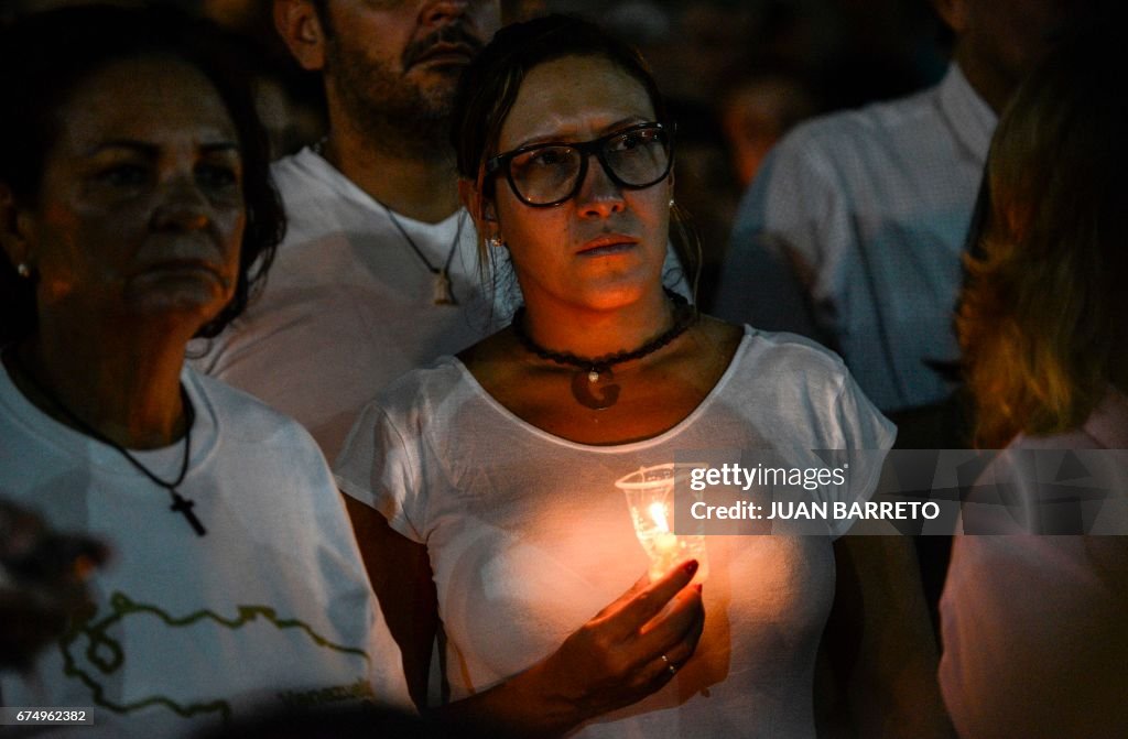 VENEZUELA-CRISIS-PROTEST-VICTIM-MARCH