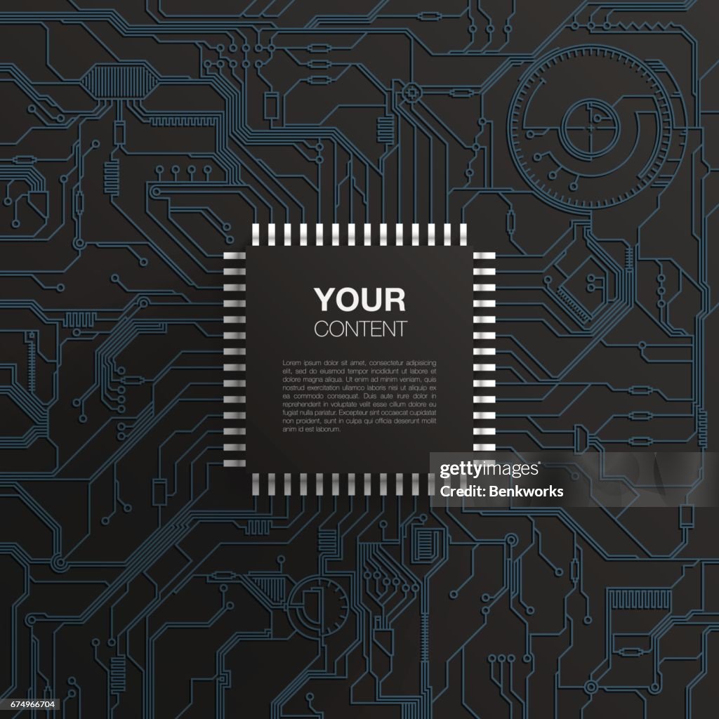 Realistic Microchip Design High-Res Vector Graphic - Getty Images