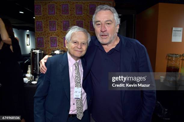 Set Photographer Steve Schapiro and Actor Robert DeNiro attend "The Godfather" 45th Anniversary Screening during 2017 Tribeca Film Festival closing...