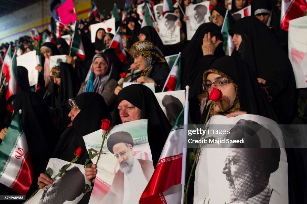 Ebrahim Raisi Rally In Tehran