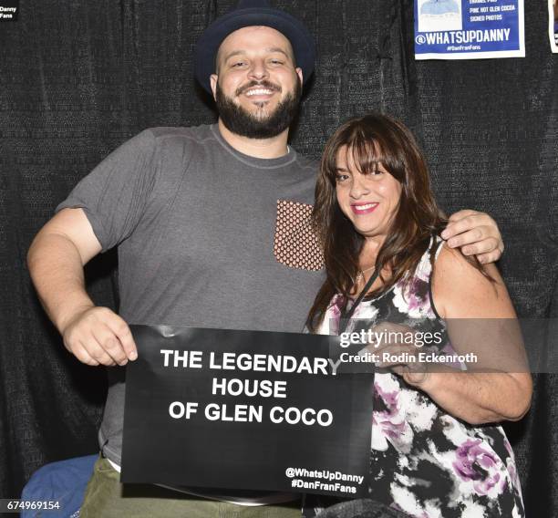 Actor Daniel Franzese and Real Italian Mom pose for portrait at 3rd annual RuPaul's DragCon at Los Angeles Convention Center on April 29, 2017 in Los...
