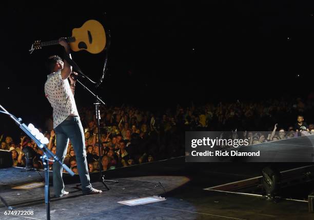 Singer/Songwriter/FSU Alum Jake Owen comes home and performs during Doak After Dark at Florida State University on April 29, 2017 in Tallahassee,...