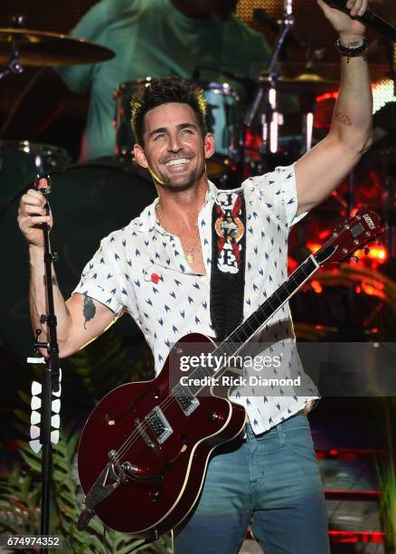 Singer/Songwriter/FSU Alum Jake Owen comes home and performs during Doak After Dark at Florida State University on April 29, 2017 in Tallahassee,...