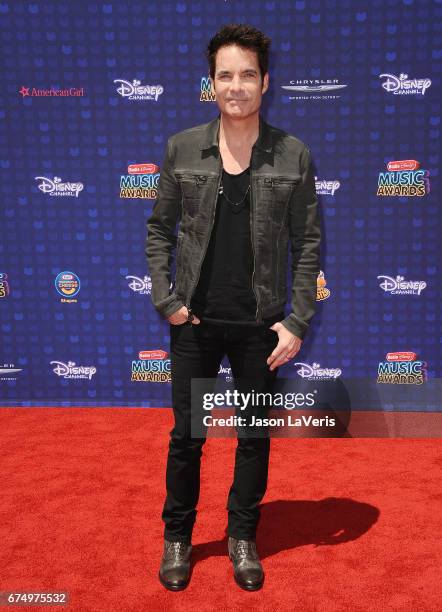 Singer Patrick Monahan and the band Train attends the 2017 Radio Disney Music Awards at Microsoft Theater on April 29, 2017 in Los Angeles,...