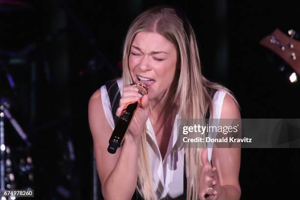 LeAnn Rimes performs in concert at Golden Nugget on April 29, 2017 in Atlantic City, New Jersey.