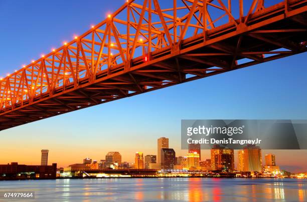 new orleans - new orleans bridge stock pictures, royalty-free photos & images