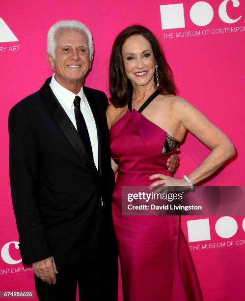 Board Co-Chair Maurice Marciano and activist Lilly Tartikoff attend the 2017 MOCA Gala at The Geffen Contemporary at MOCA on April 29, 2017 in Los...