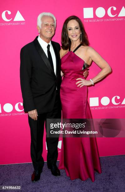 Board Co-Chair Maurice Marciano and activist Lilly Tartikoff attend the 2017 MOCA Gala at The Geffen Contemporary at MOCA on April 29, 2017 in Los...