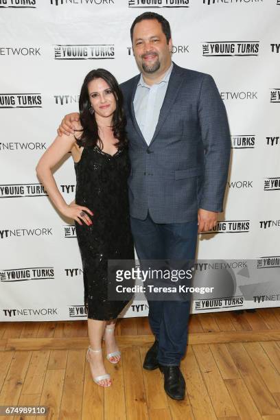Nomiki Konst and Ben Jealous attend The Young Turks' Watchdog Correspondents' dinner on April 29, 2017 in Washington, DC.
