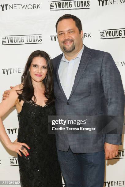 Nomiki Konst and Ben Jealous attend The Young Turks' Watchdog Correspondents' dinner on April 29, 2017 in Washington, DC.