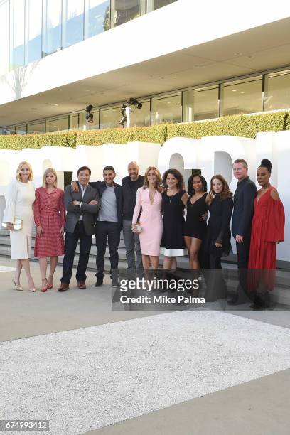 The cast and executive producers of Walt Disney Television via Getty Images's critically acclaimed Limited Series American Crime attended the Walt...