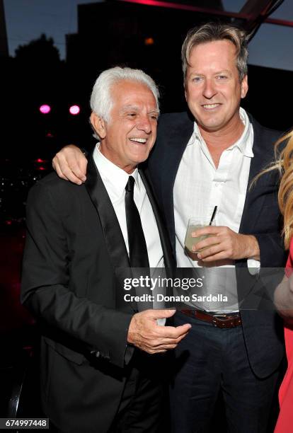 Board Co-Chair, Maurice Marciano and Director Doug Aitken at the MOCA Gala 2017 honoring Jeff Koons at The Geffen Contemporary at MOCA on April 29,...