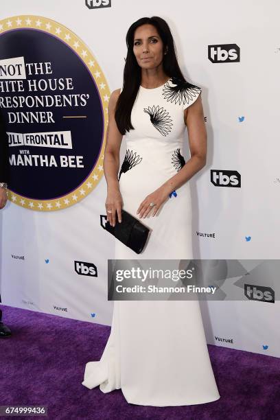 Padma Lakshmi of "Top Chef" attends the "Not the White House Correspondents' Dinner" at DAR Constitution Hall on April 29, 2017 in Washington, DC.