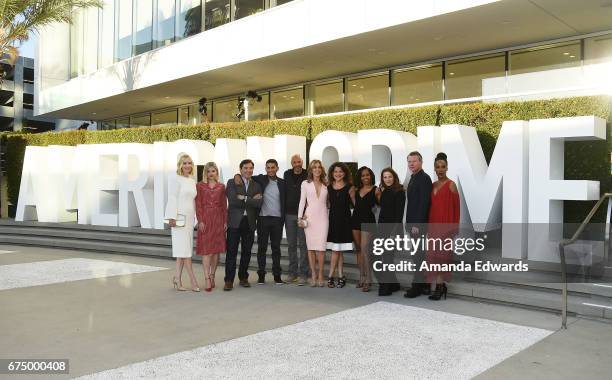 Actors Janel Moloney, Ana Mulvoy Ten, Benito Martinez and Richard Cabral, creator John Ridley, actress Felicity Huffman, moderator Debra Birnbaum,...