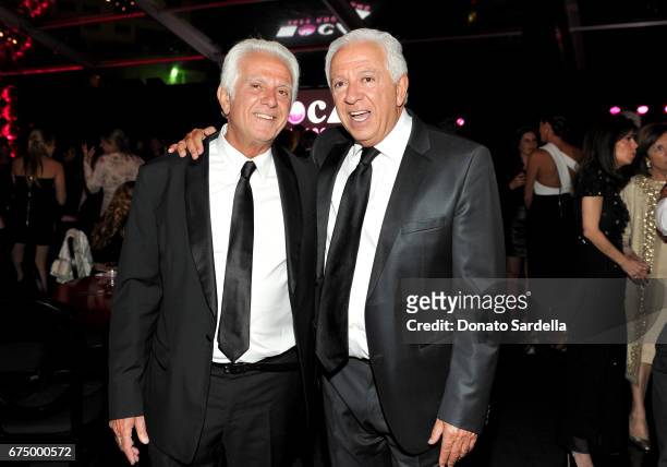 Board Co-Chair, Maurice Marciano and designer Paul Marciano at the MOCA Gala 2017 honoring Jeff Koons at The Geffen Contemporary at MOCA on April 29,...