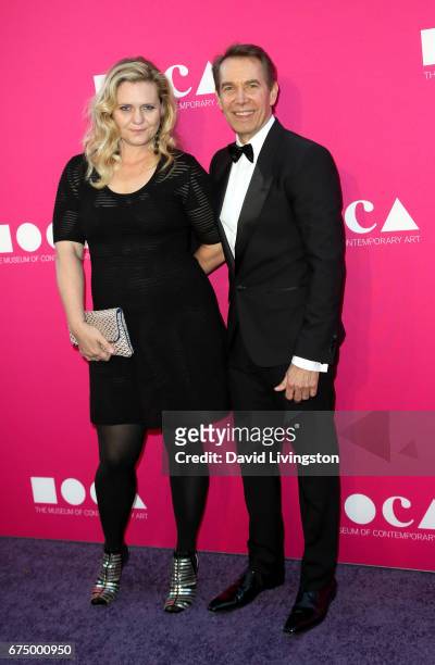 Artist Justine Wheeler Koons and honoree Jeff Koons attend the 2017 MOCA Gala at The Geffen Contemporary at MOCA on April 29, 2017 in Los Angeles,...