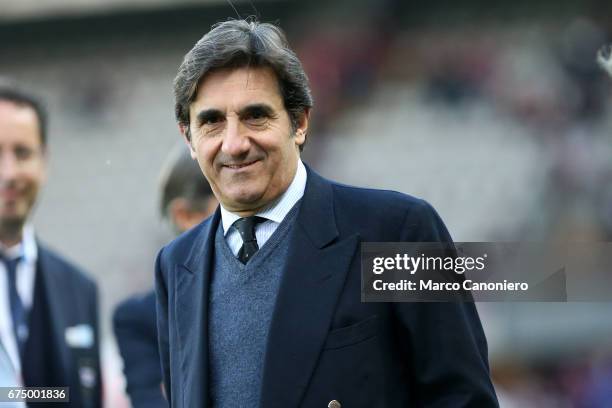 Urbano Cairo, chairman of Torino FC, looks on before the Serie A football match between Torino FC and Uc Sampdoria . The match ended in a 1-1 draw.