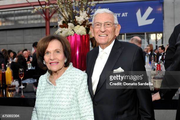 Edythe L. Broad and Eli Broad at the MOCA Gala 2017 honoring Jeff Koons at The Geffen Contemporary at MOCA on April 29, 2017 in Los Angeles,...