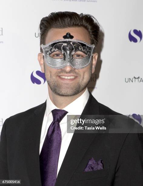 Actor Jesse Jensen attends the Unmasque Cancer Masquerade benefit supporting young adult cancer survivors at The Mark for Events on April 29, 2017 in...