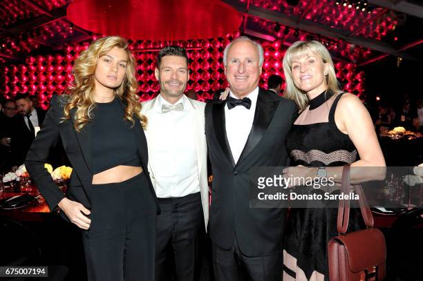 Shayna Taylor, Tv personality Ryan Seacrest and guests at the MOCA Gala 2017 honoring Jeff Koons at The Geffen Contemporary at MOCA on April 29, 2017...