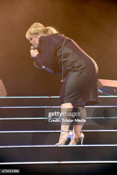 German singer Maite Kelly performs during 'Die Schlagernacht des Jahres' at Lanxess Arena on April 29, 2017 in Cologne, Germany.
