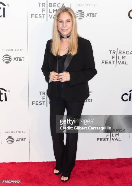 Singer-songwriter Barbra Streisand attends Tribeca Talks: Storytellers: Barbra Streisand With Robert Rodriguez during 2017 Tribeca Film Festival at...