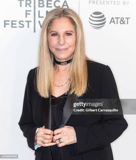 Singer-songwriter Barbra Streisand attends Tribeca Talks: Storytellers: Barbra Streisand With Robert Rodriguez during 2017 Tribeca Film Festival at...