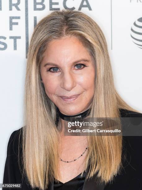 Singer-songwriter Barbra Streisand attends Tribeca Talks: Storytellers: Barbra Streisand With Robert Rodriguez during 2017 Tribeca Film Festival at...