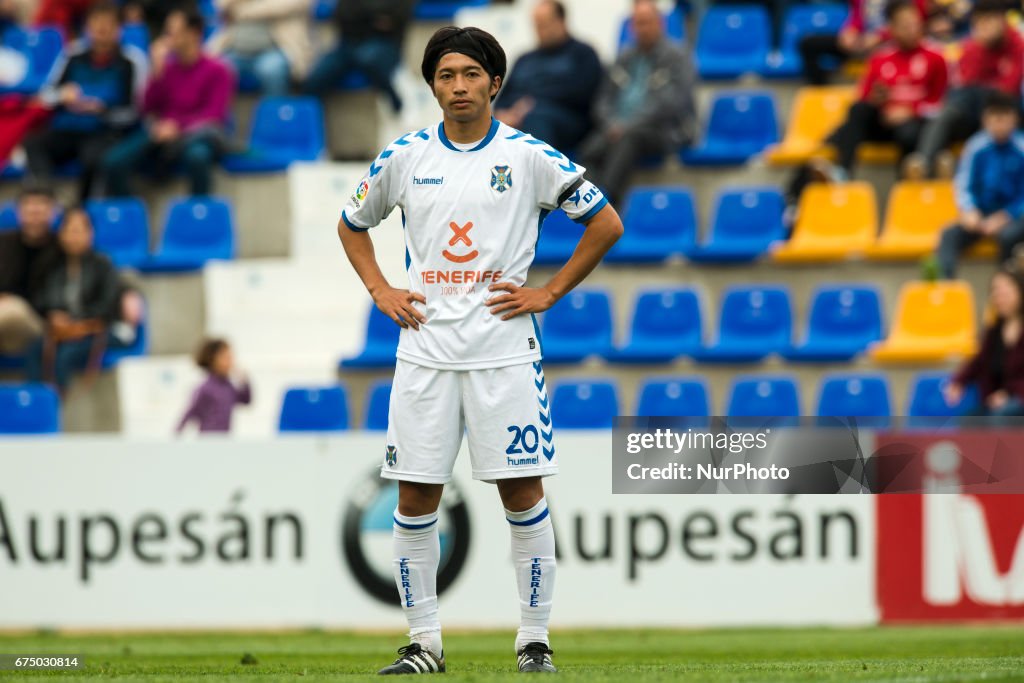 The japan player Gaku Shibasaki of CD Tenerife