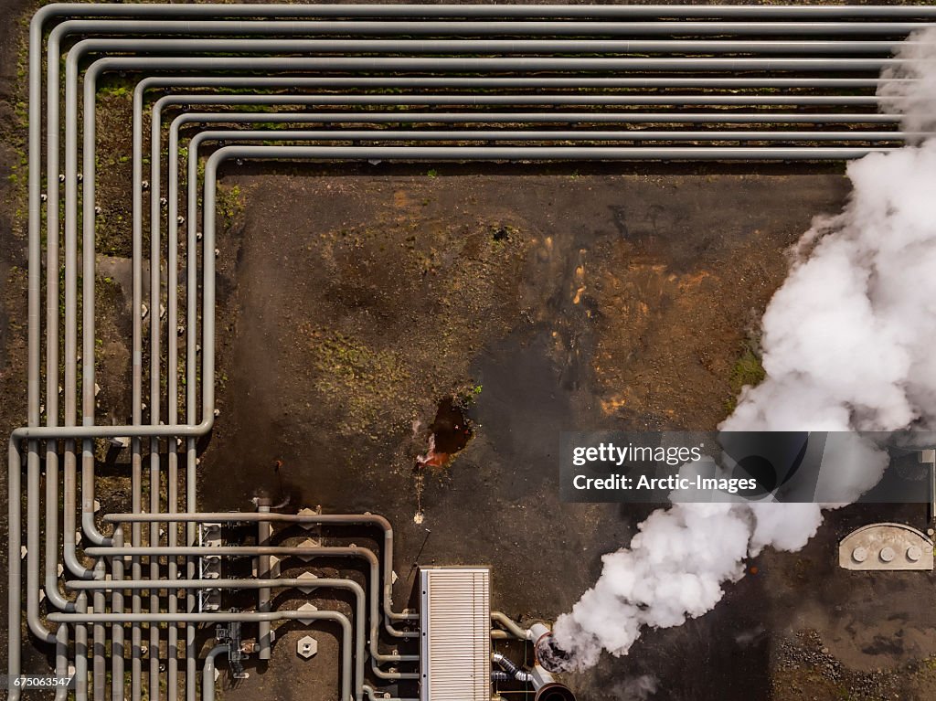 Top view-Hellisheidi Geothermal Plant, Iceland