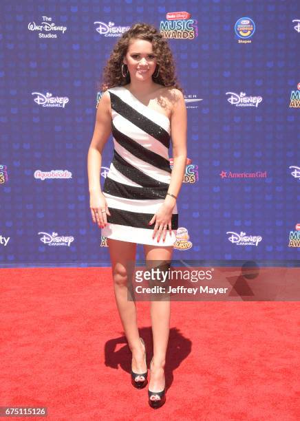 Actress Madison Pettis attends the 2017 Radio Disney Music Awards at Microsoft Theater on April 29, 2017 in Los Angeles, California.
