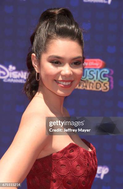 Actress-singer Auli'i Cravalho attends the 2017 Radio Disney Music Awards at Microsoft Theater on April 29, 2017 in Los Angeles, California.