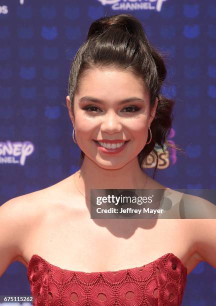 Actress-singer Auli'i Cravalho attends the 2017 Radio Disney Music Awards at Microsoft Theater on April 29, 2017 in Los Angeles, California.