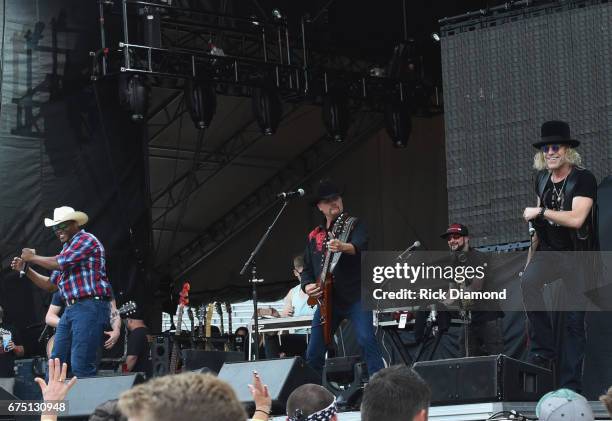 Big Kenny and John Rich of Big and Rich are joined by Cowboy Troy and DJ Sinister during Doak After Dark at Florida State University on April 29,...